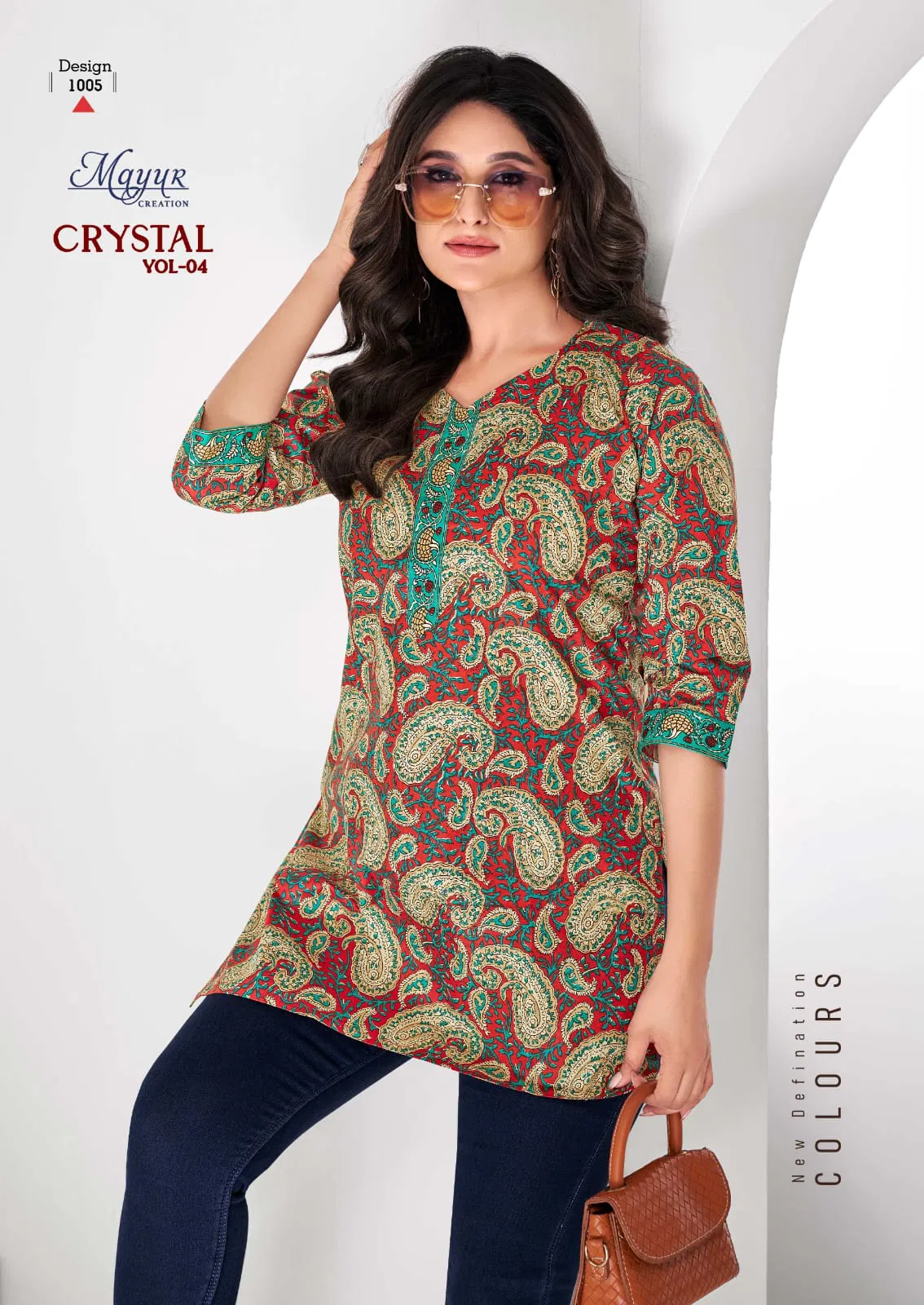 Crystal Vol 4 By Mayur Poplin Cotton Printed Ladies Top Orders In India